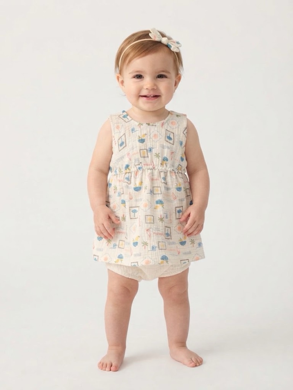 Carter's Baby Girl Dress And Diaper Cover Set 2 Piece